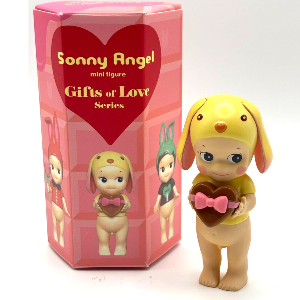 New Unbranded Mini Kewpie/Angel Figure Lop Eared Rabbit w/Heart Open Blind Box